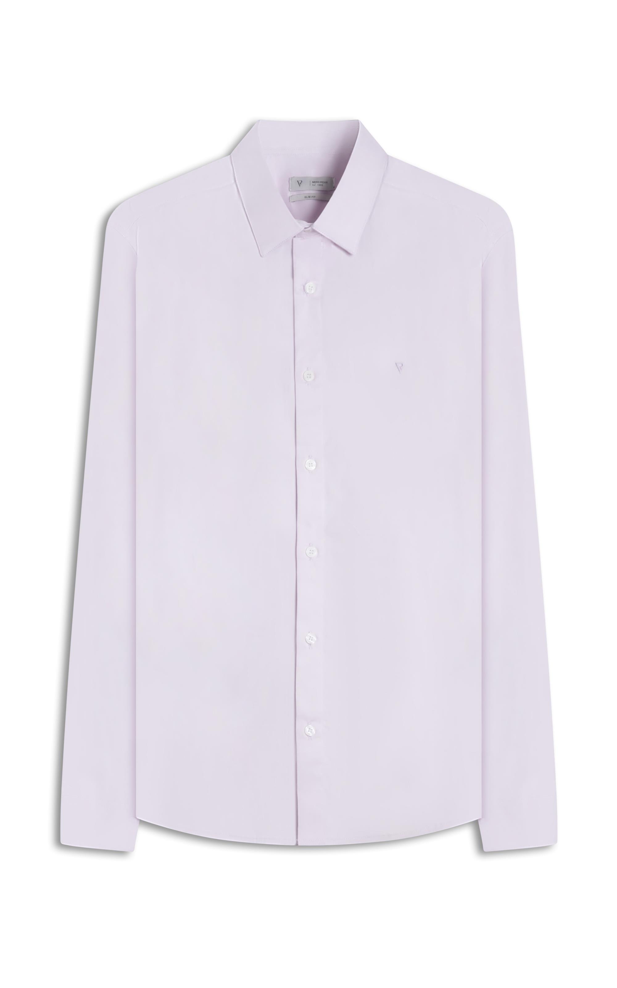 Camisa Pin Point Slim Shangai Lilas