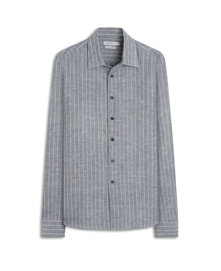 Camisa Puro Linho Sondrio Classic Anatomic Azul Bic