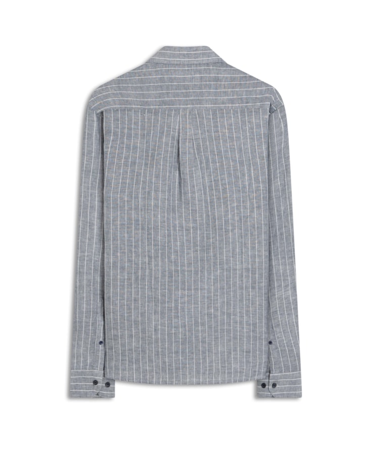 Camisa Puro Linho Sondrio Classic Anatomic Azul Bic