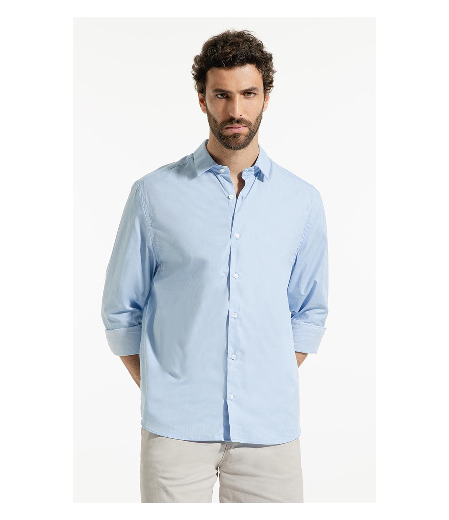 Camisa Ravel Castiglione Classic Shangai Azul Bic