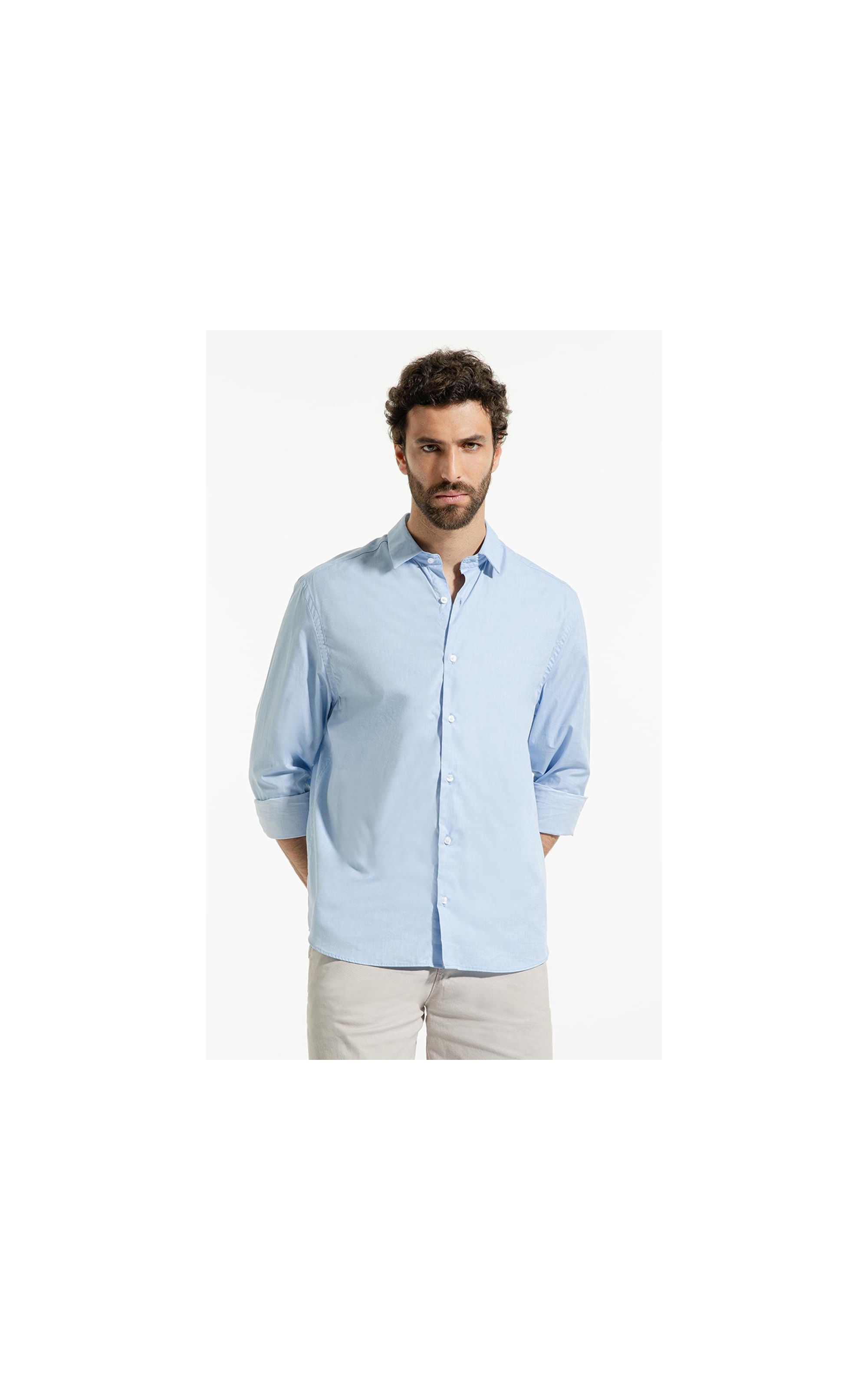 Camisa Ravel Castiglione Classic Shangai Azul Bic