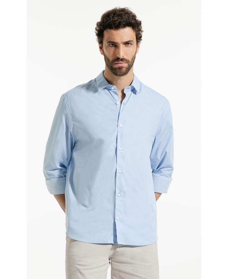 Camisa Ravel Castiglione Classic Shangai Azul Bic
