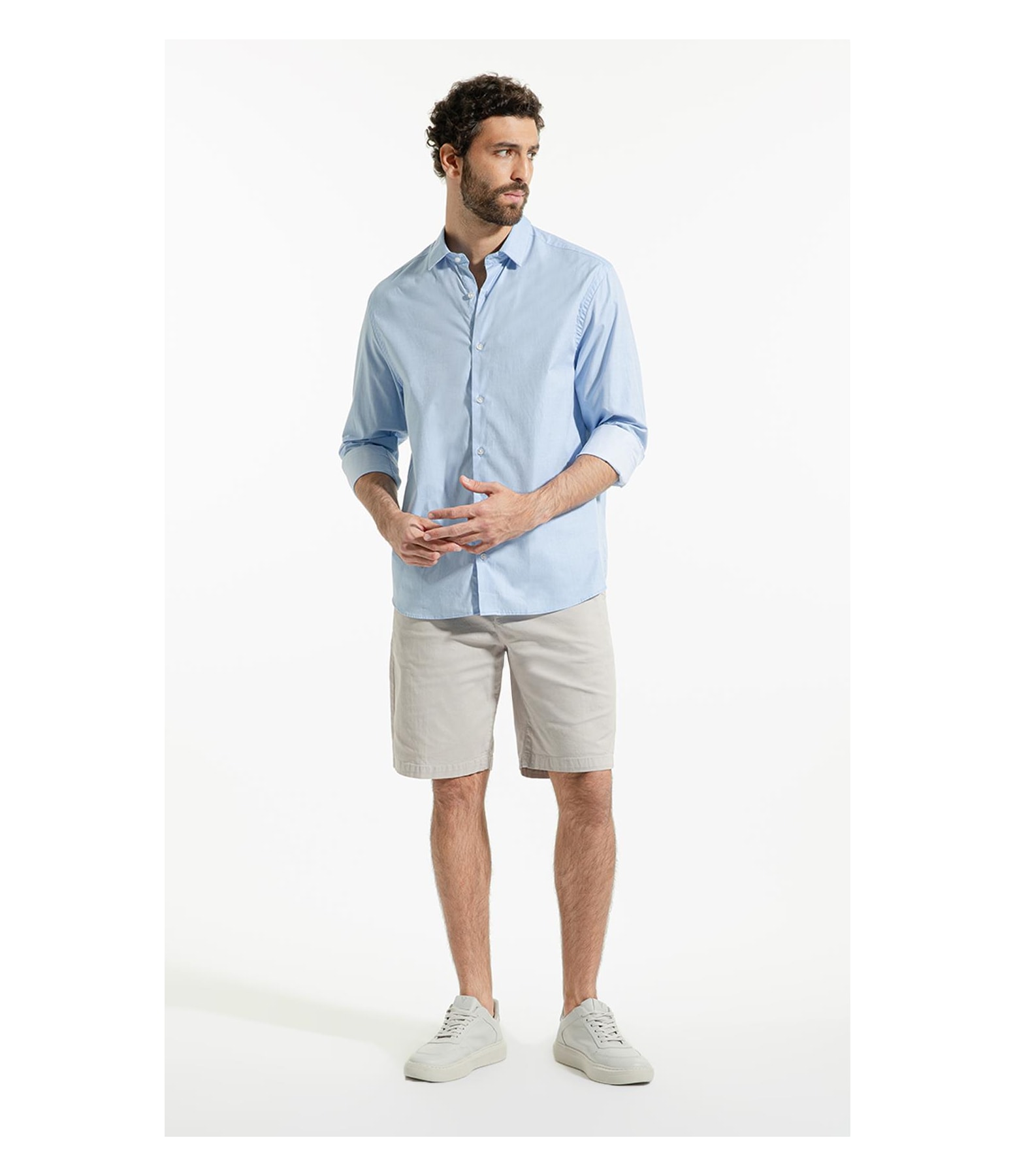 Camisa Ravel Castiglione Classic Shangai Azul Bic