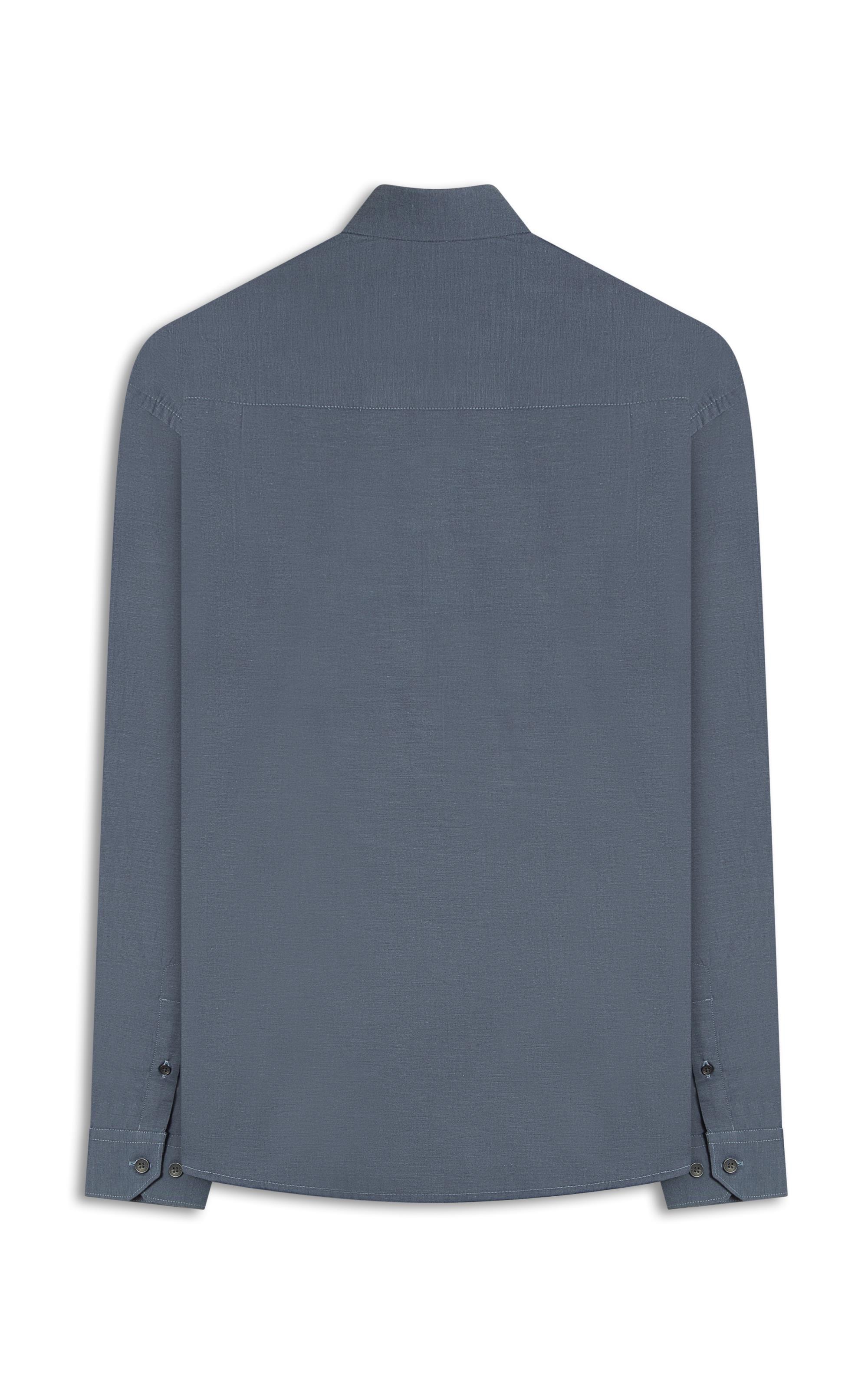 Camisa Ravel Twill Classic New Italian Azul Jeans