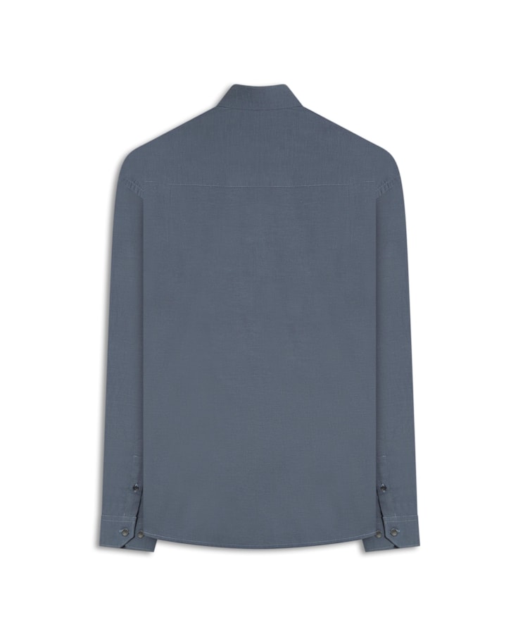 Camisa Ravel Twill Classic New Italian Azul Jeans