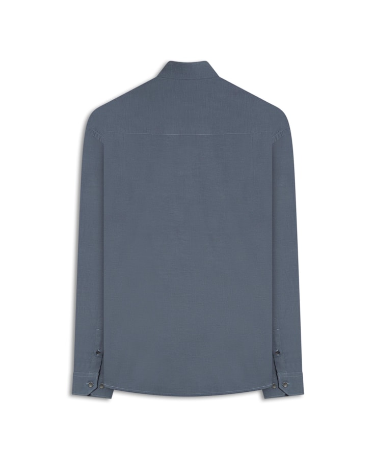 Camisa Ravel Twill Classic New Italian Azul Jeans