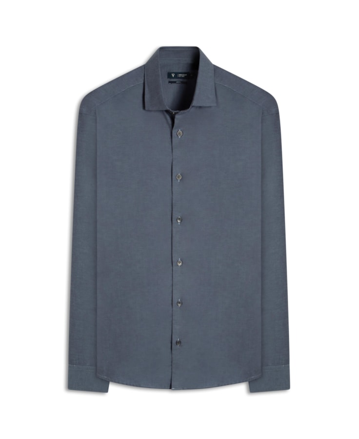 Camisa Ravel Twill Classic New Italian Azul Jeans