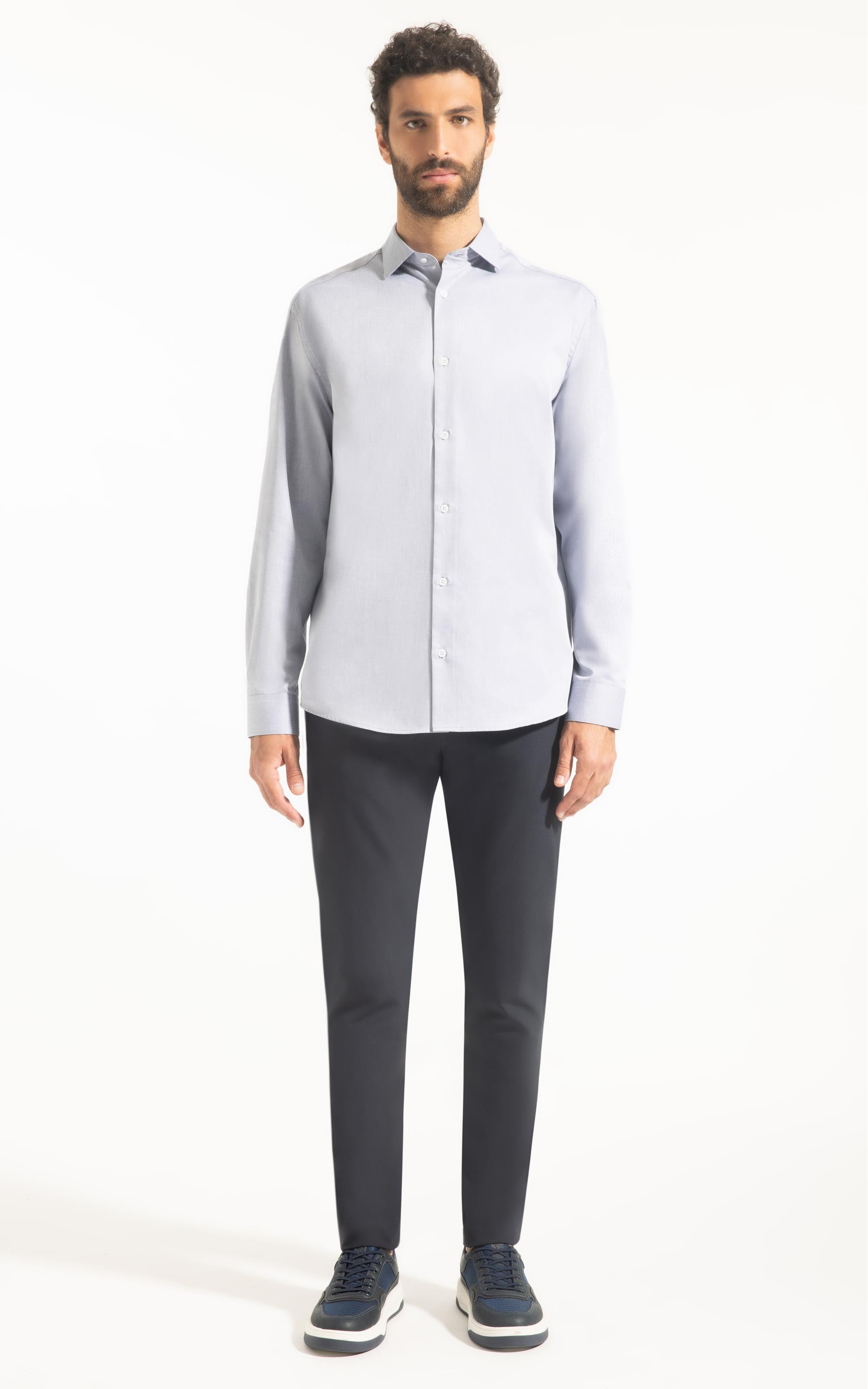 Camisa Ravel Twill Classic New Italian Grafite
