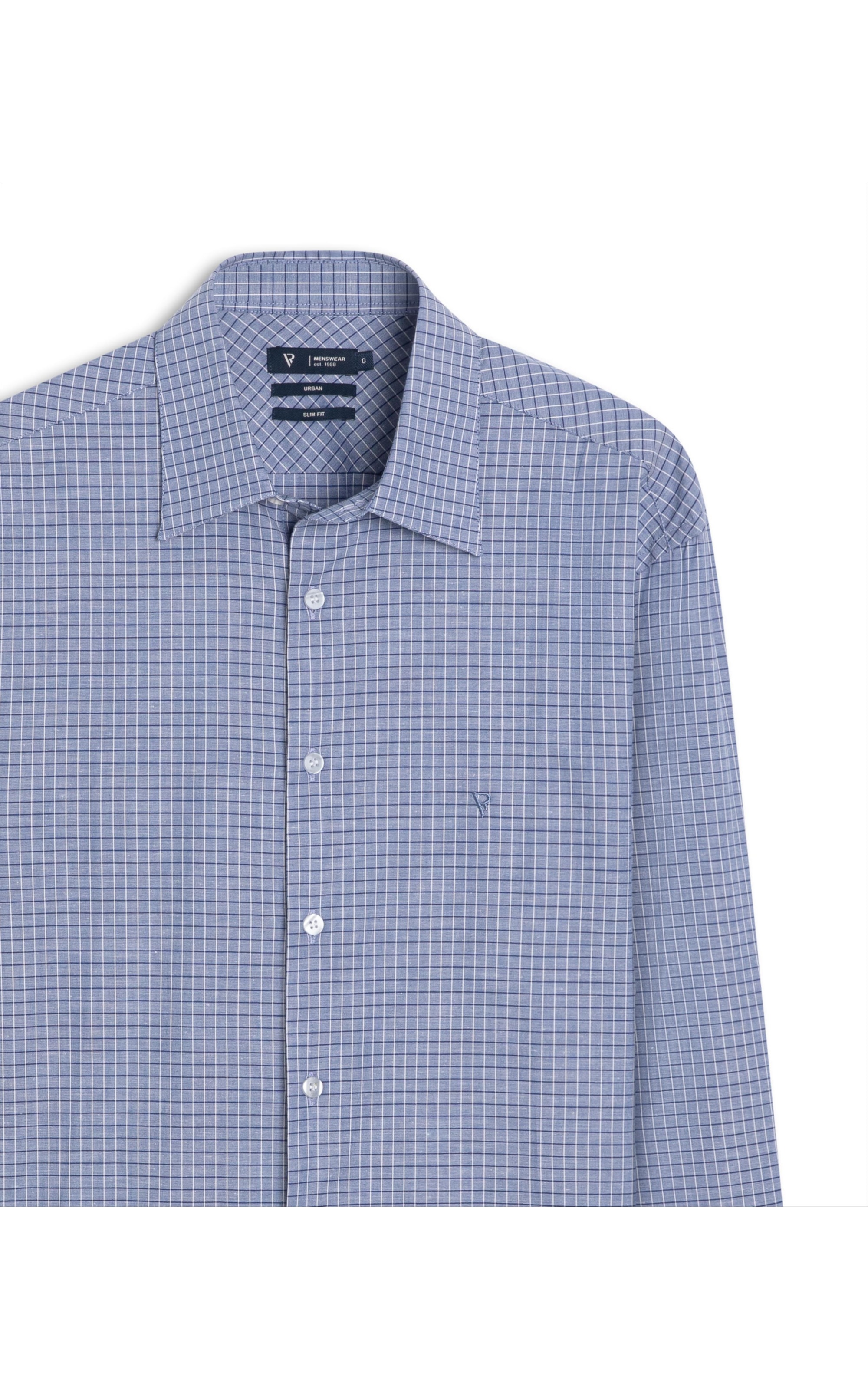 Camisa Rocco Slim Anatomic Azul Bic
