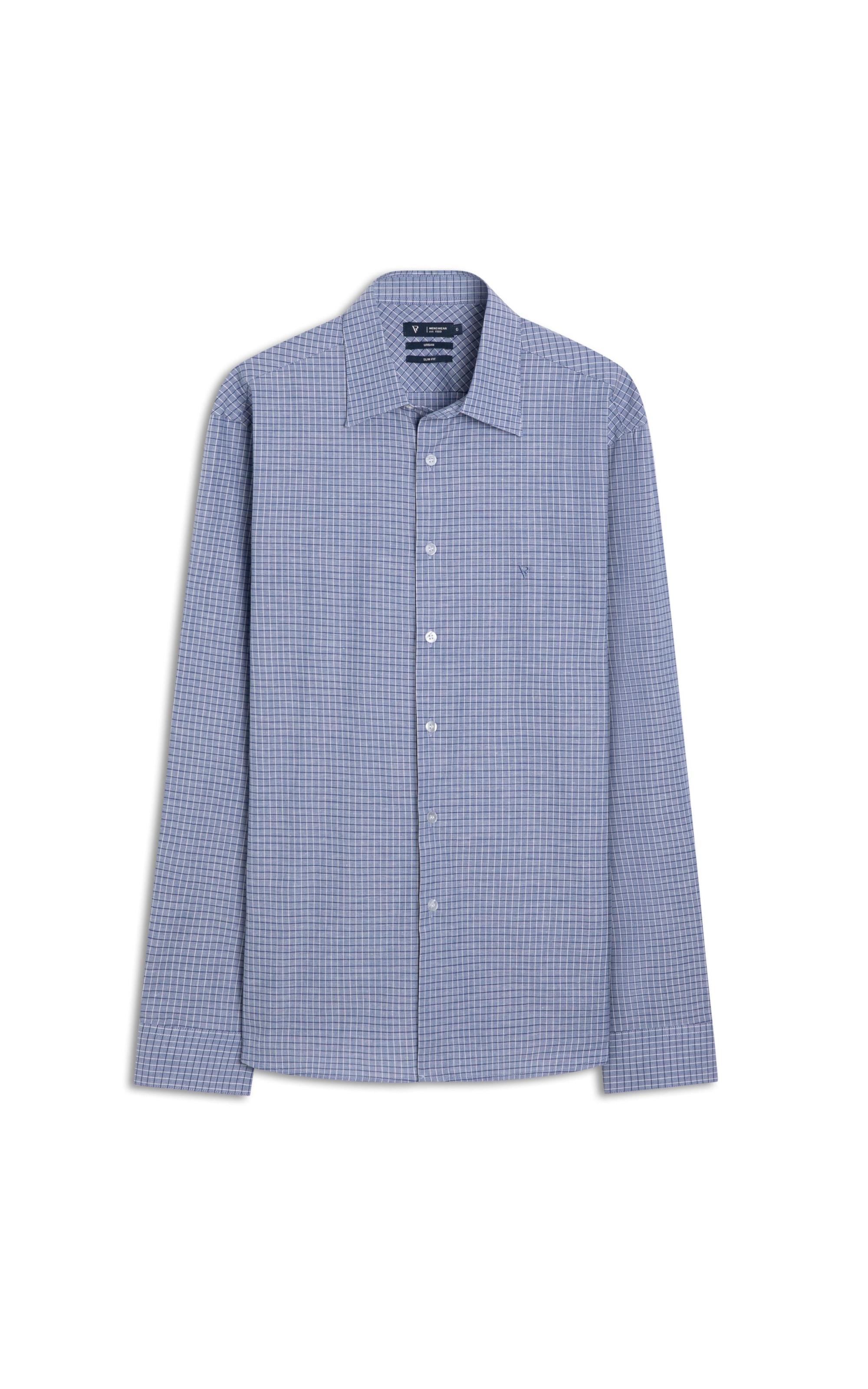 Camisa Rocco Slim Anatomic Azul Bic