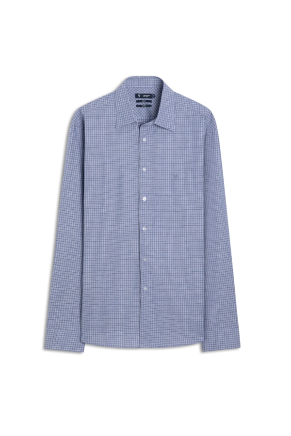 Camisa Rocco Slim Anatomic Azul Bic
