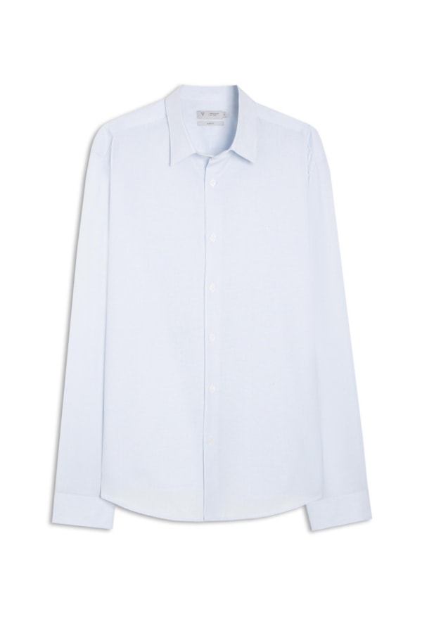 Camisa San Angelo Classic Shangai Ml Azul Claro                              