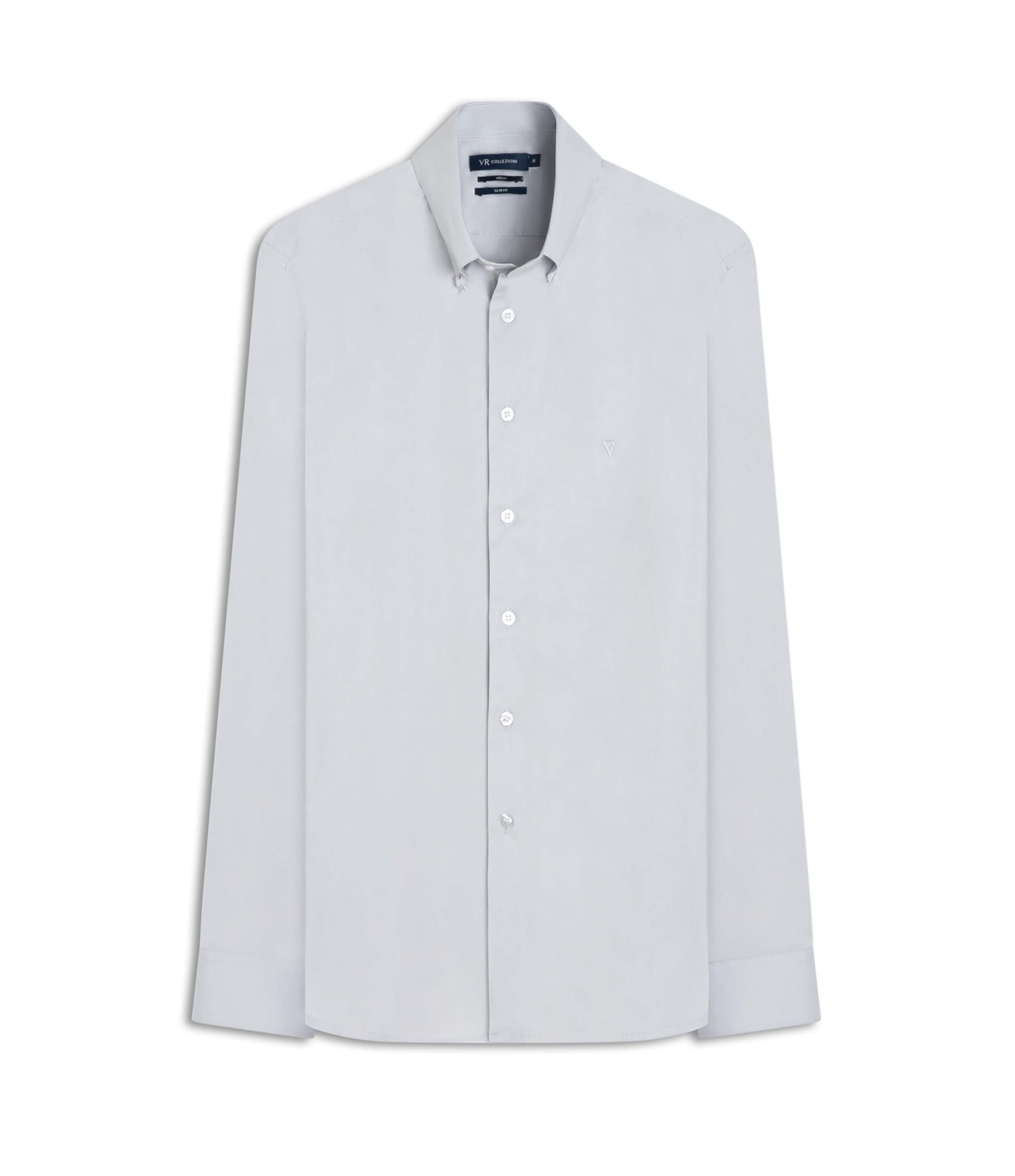 Camisa Slim Anatomic Cinza Claro
