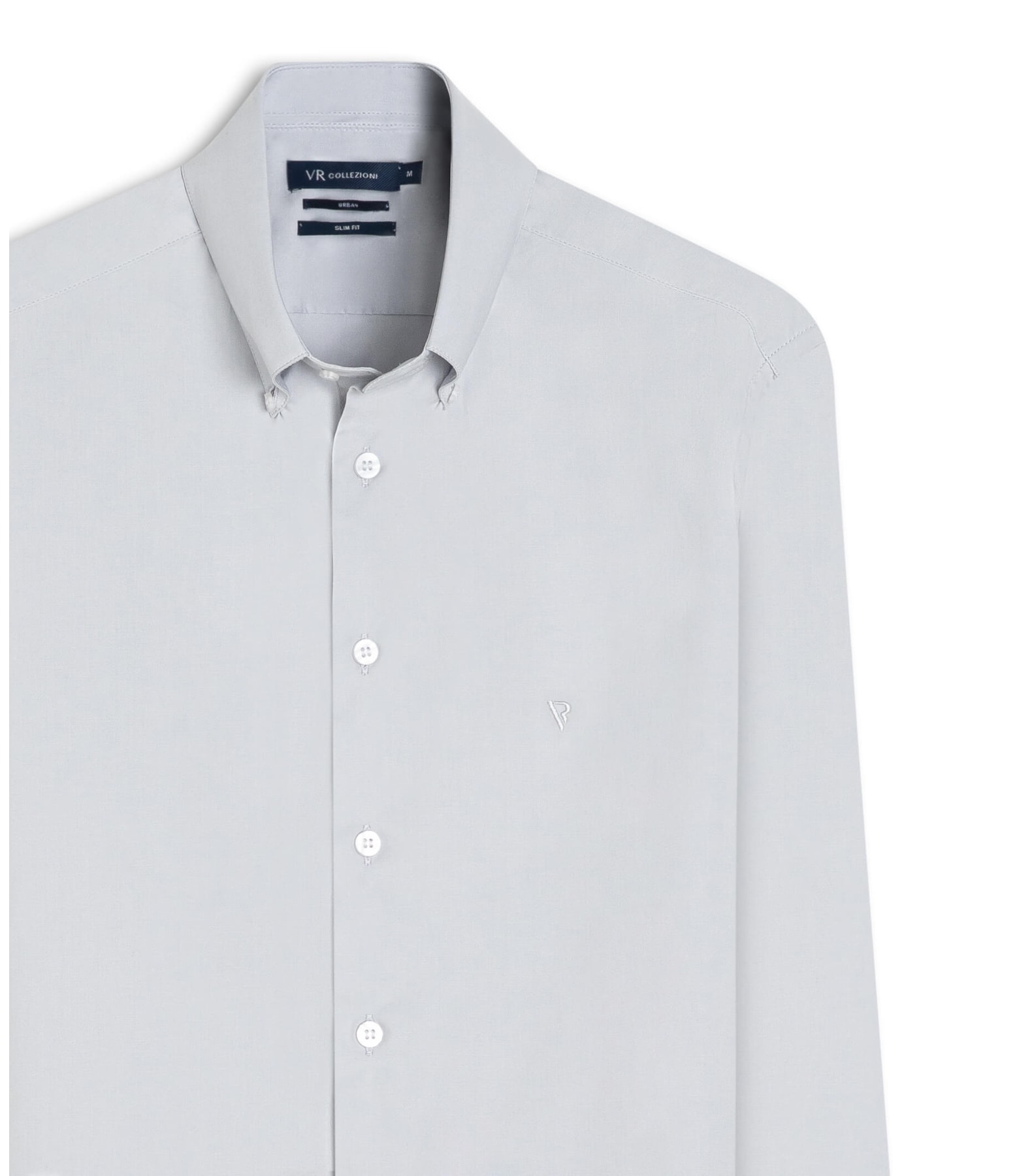Camisa Slim Anatomic Cinza Claro