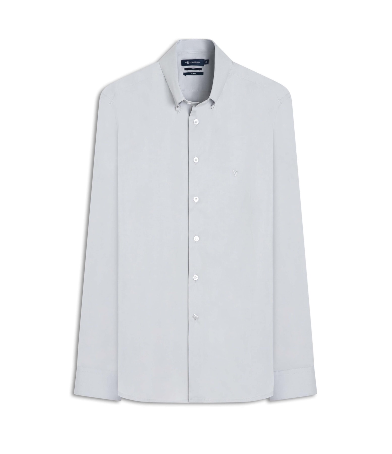 Camisa Slim Anatomic Cinza Claro