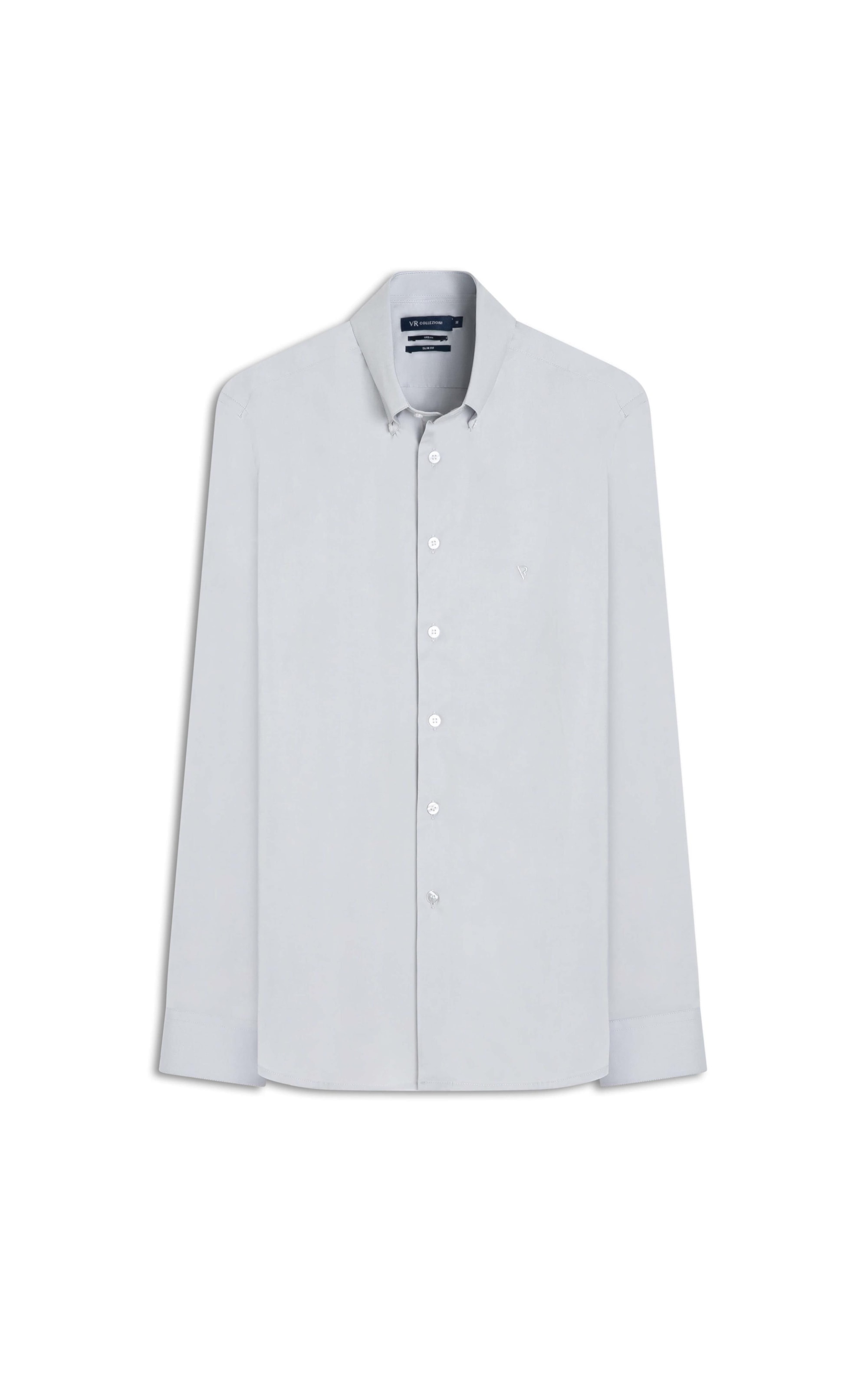 Camisa Slim Anatomic Cinza Claro