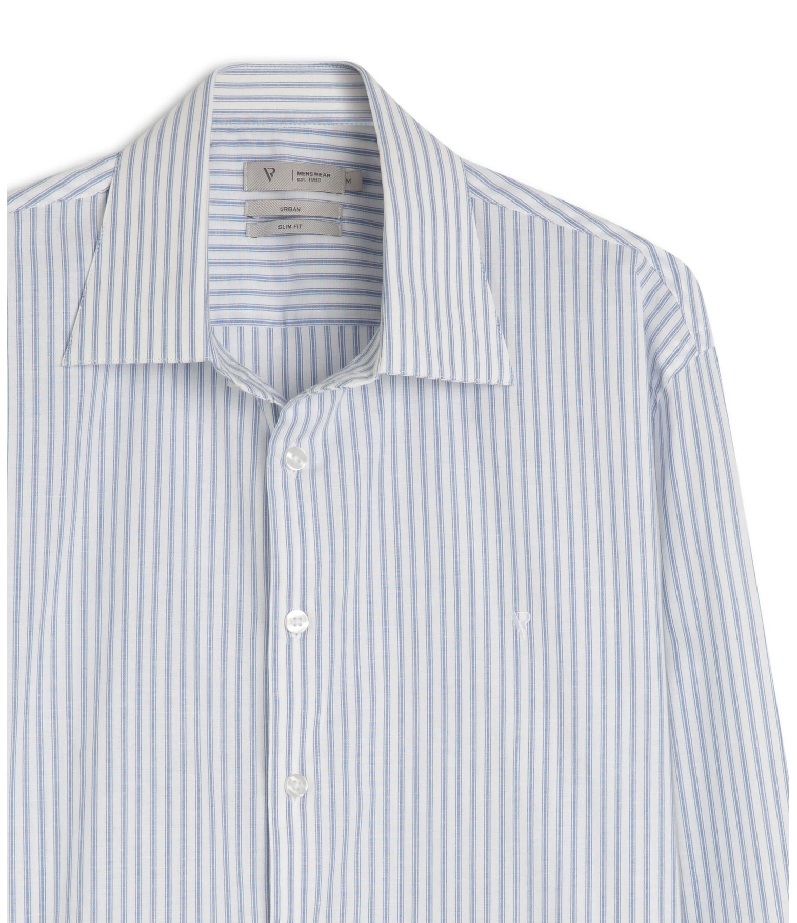 Camisa Slim Foligno Azul Jeans