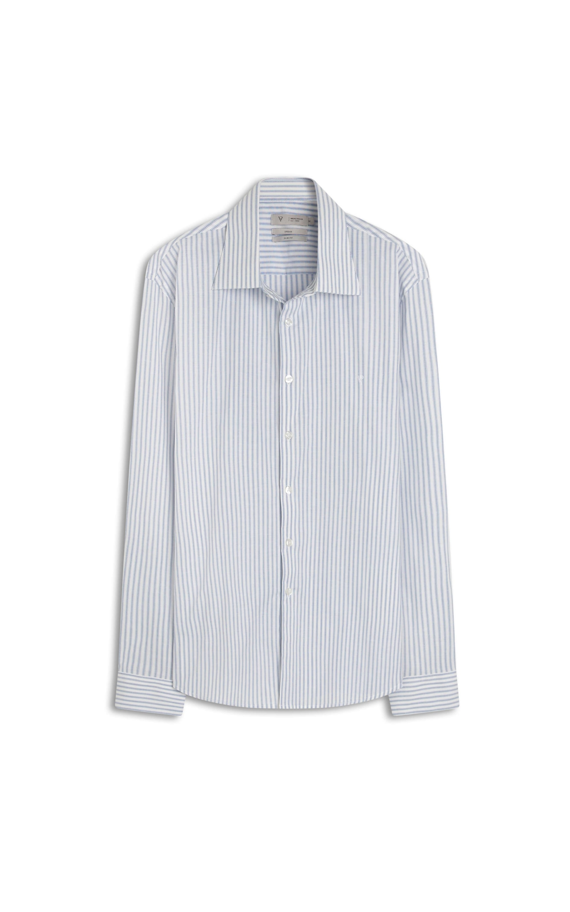 Camisa Slim Foligno Azul Jeans
