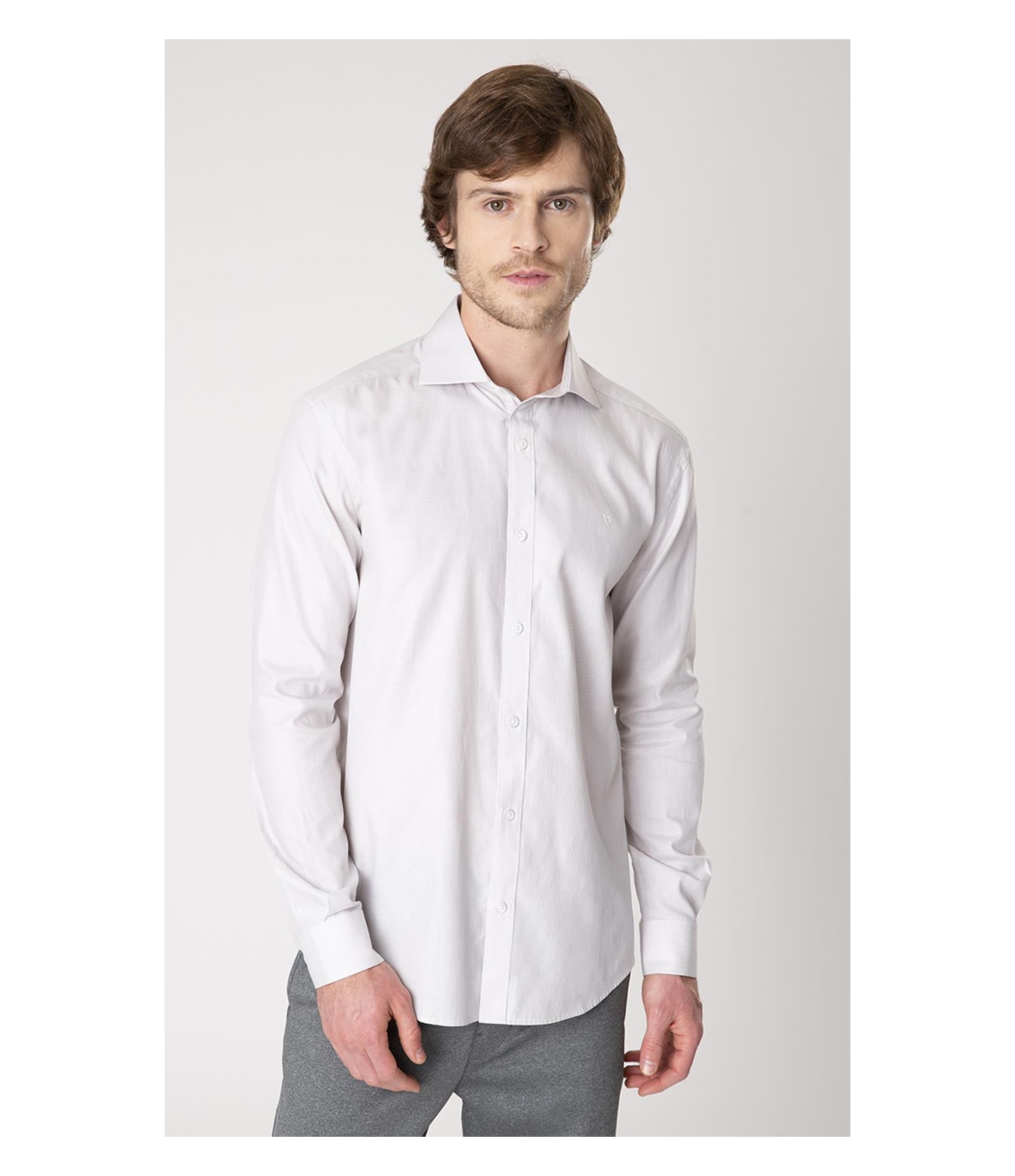 Camisa Sorano Italian Cinza Claro