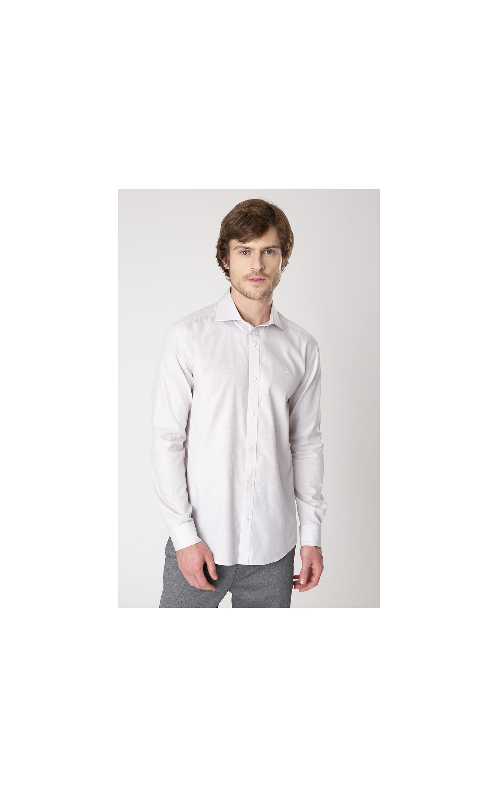 Camisa Sorano Italian Cinza Claro