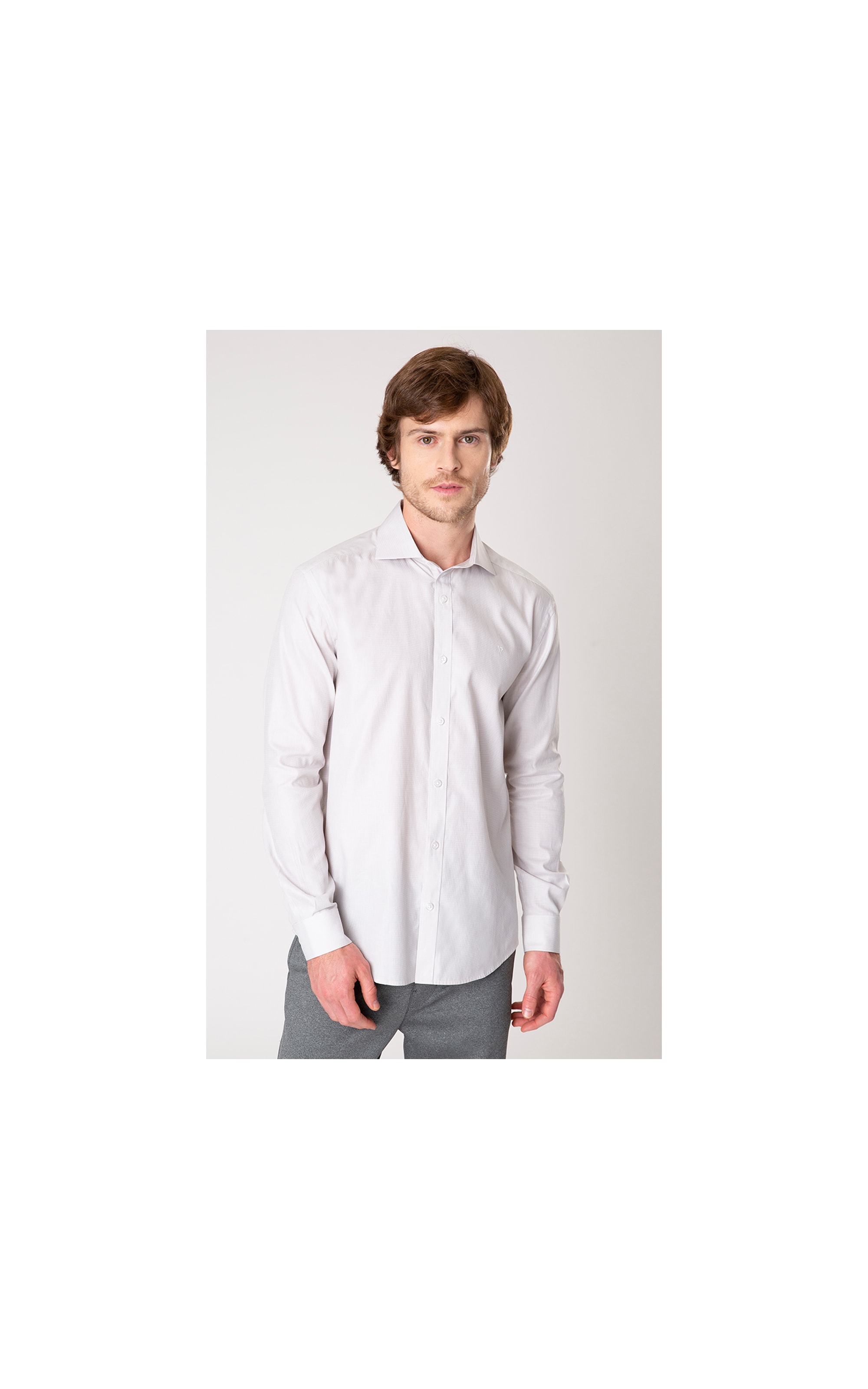 Camisa Sorano Italian Cinza Claro