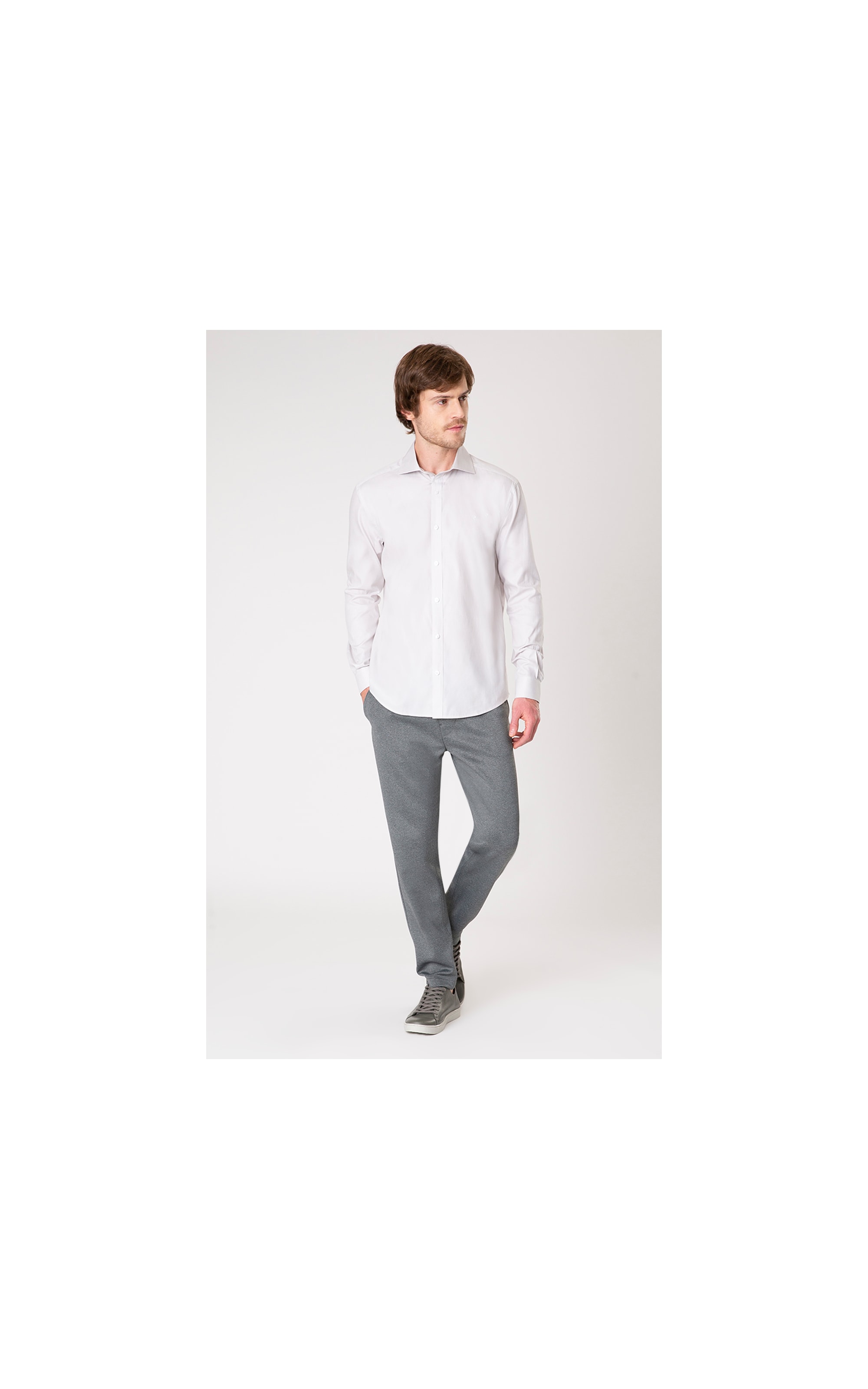 Camisa Sorano Italian Cinza Claro