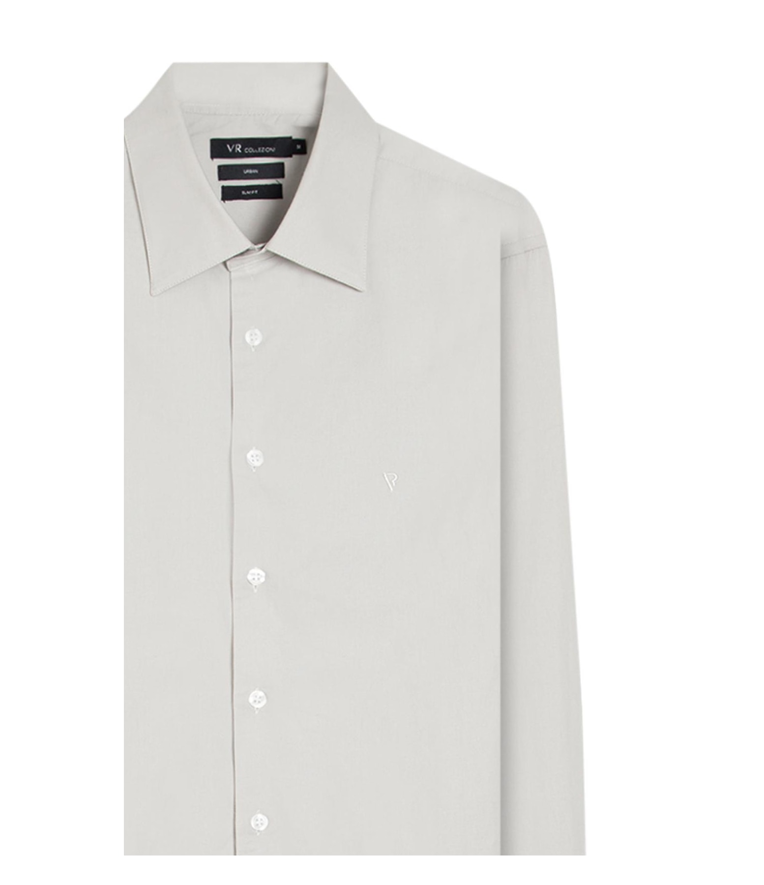 Camisa Stretch Andria Cinza Claro