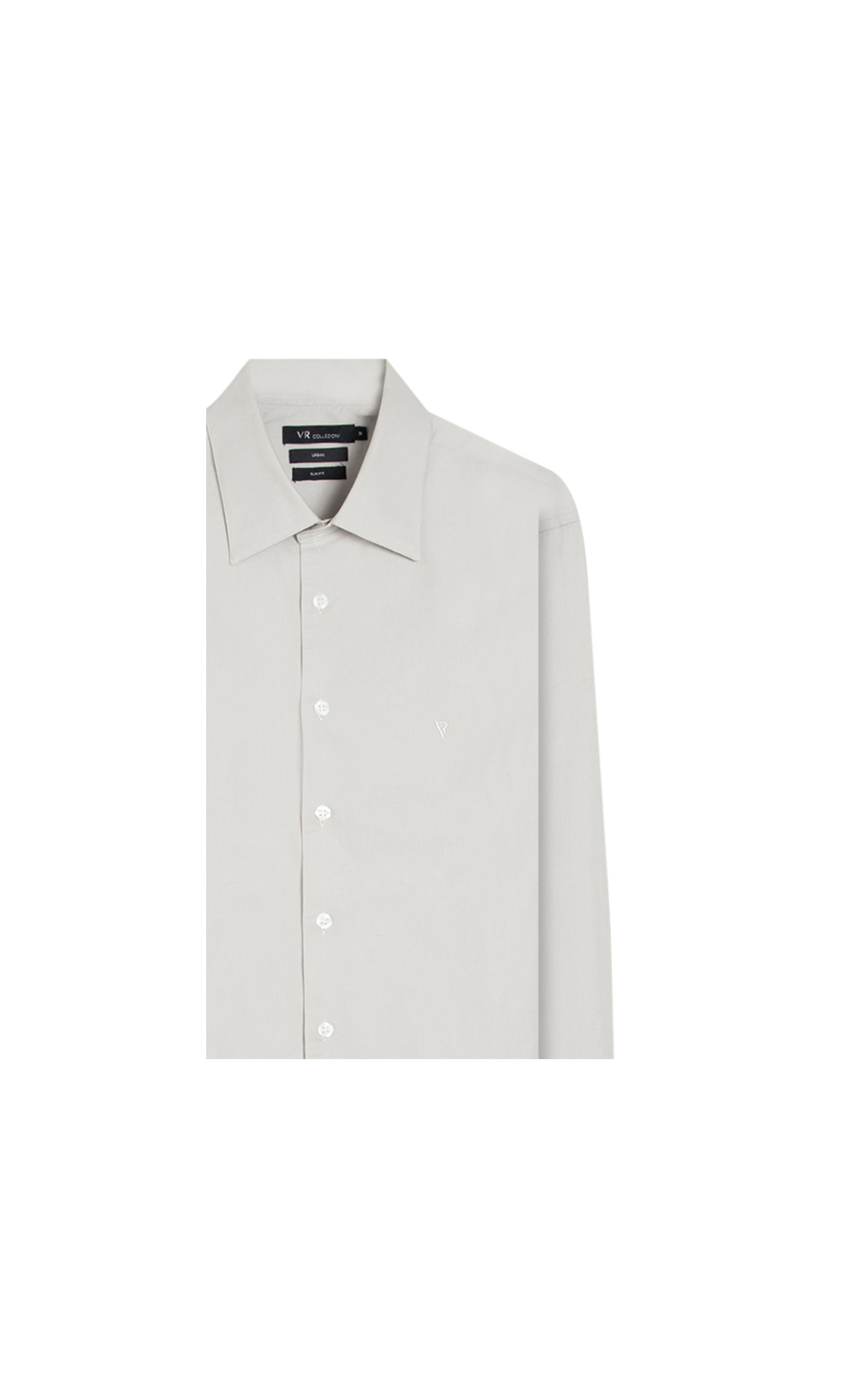 Camisa Stretch Andria Cinza Claro