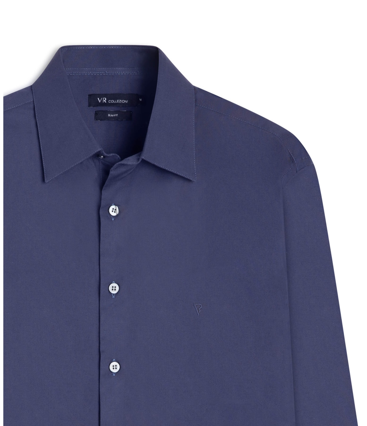 Camisa Stretch Slim Dark Navy