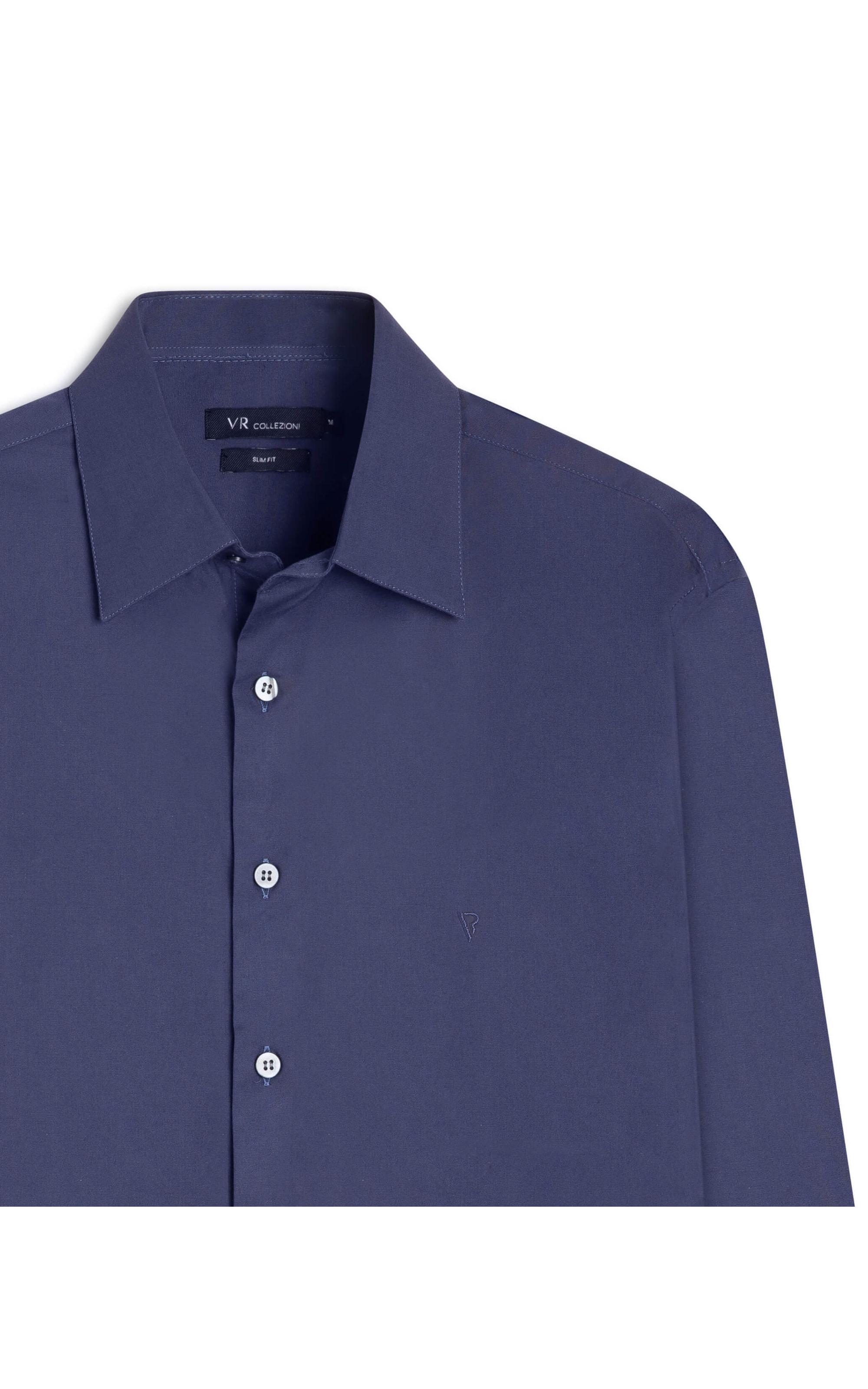 Camisa Stretch Slim Dark Navy