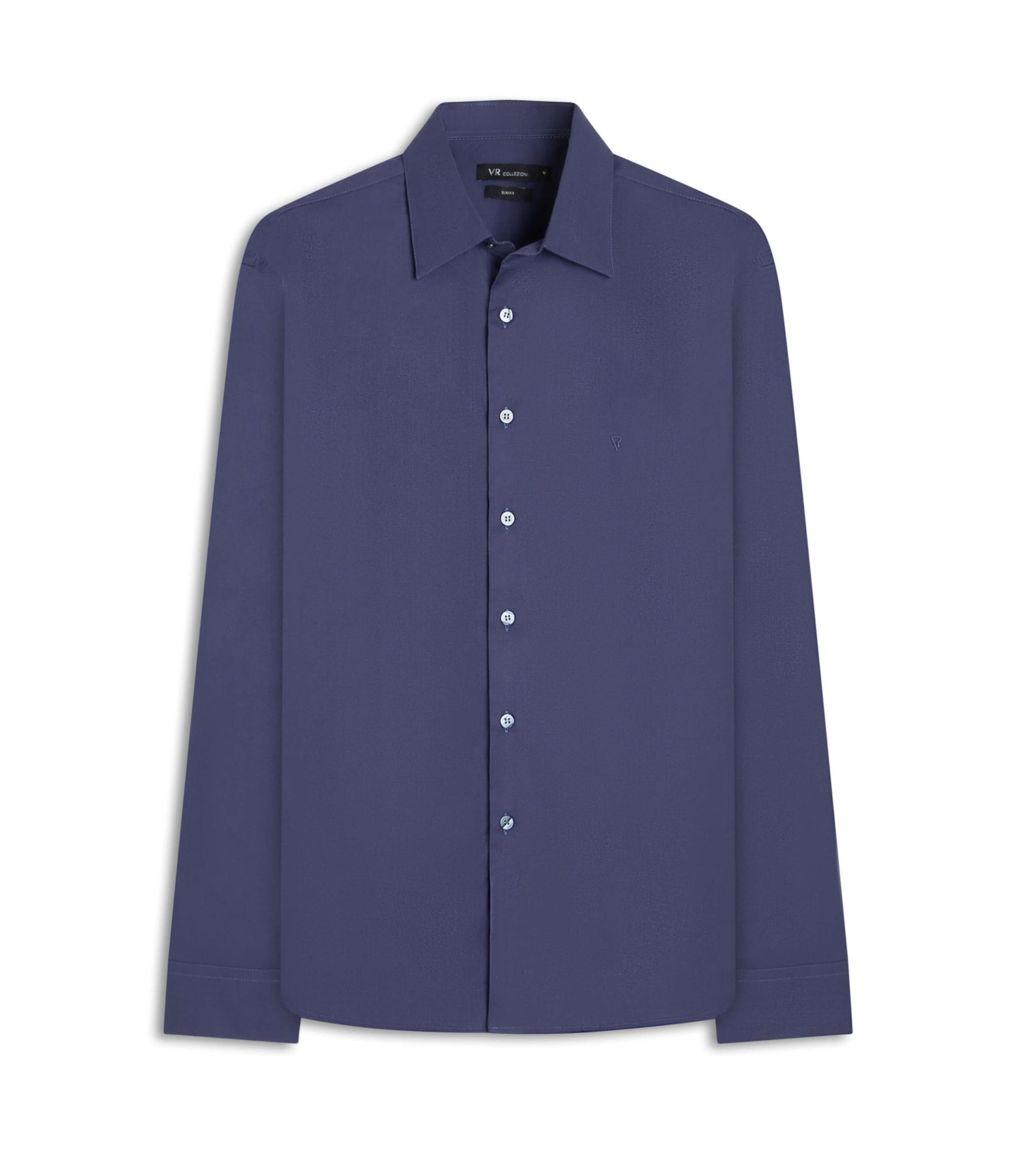 Camisa Stretch Slim Dark Navy