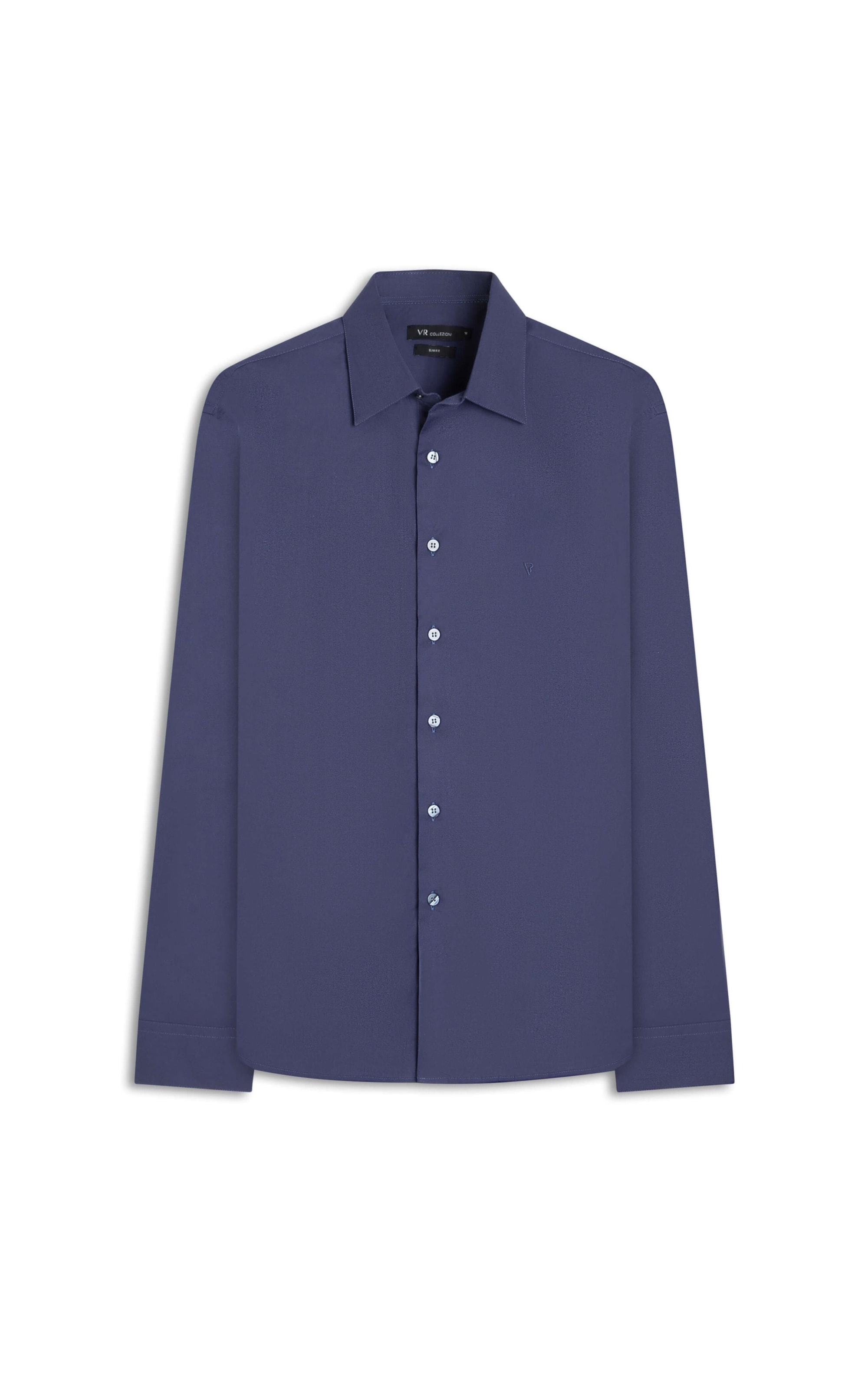 Camisa Stretch Slim Dark Navy