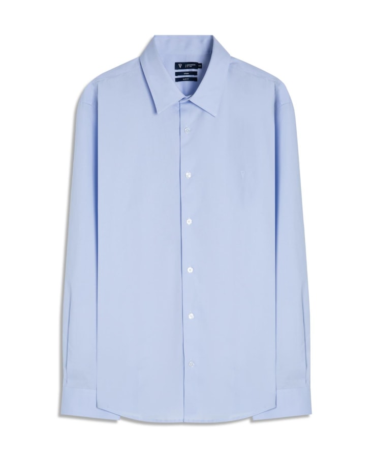 Camisa Stretch Slim Irish Azul Claro