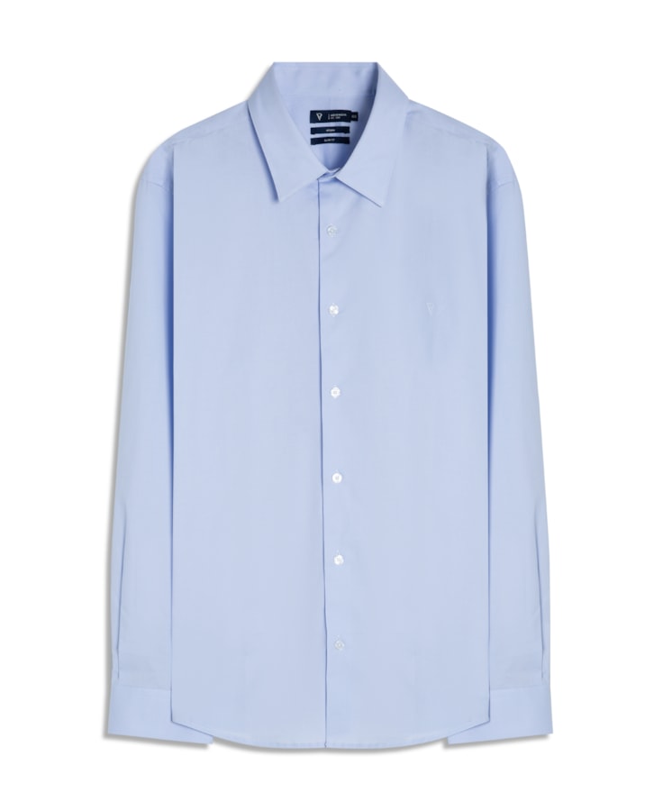 Camisa Stretch Slim Irish Azul Claro
