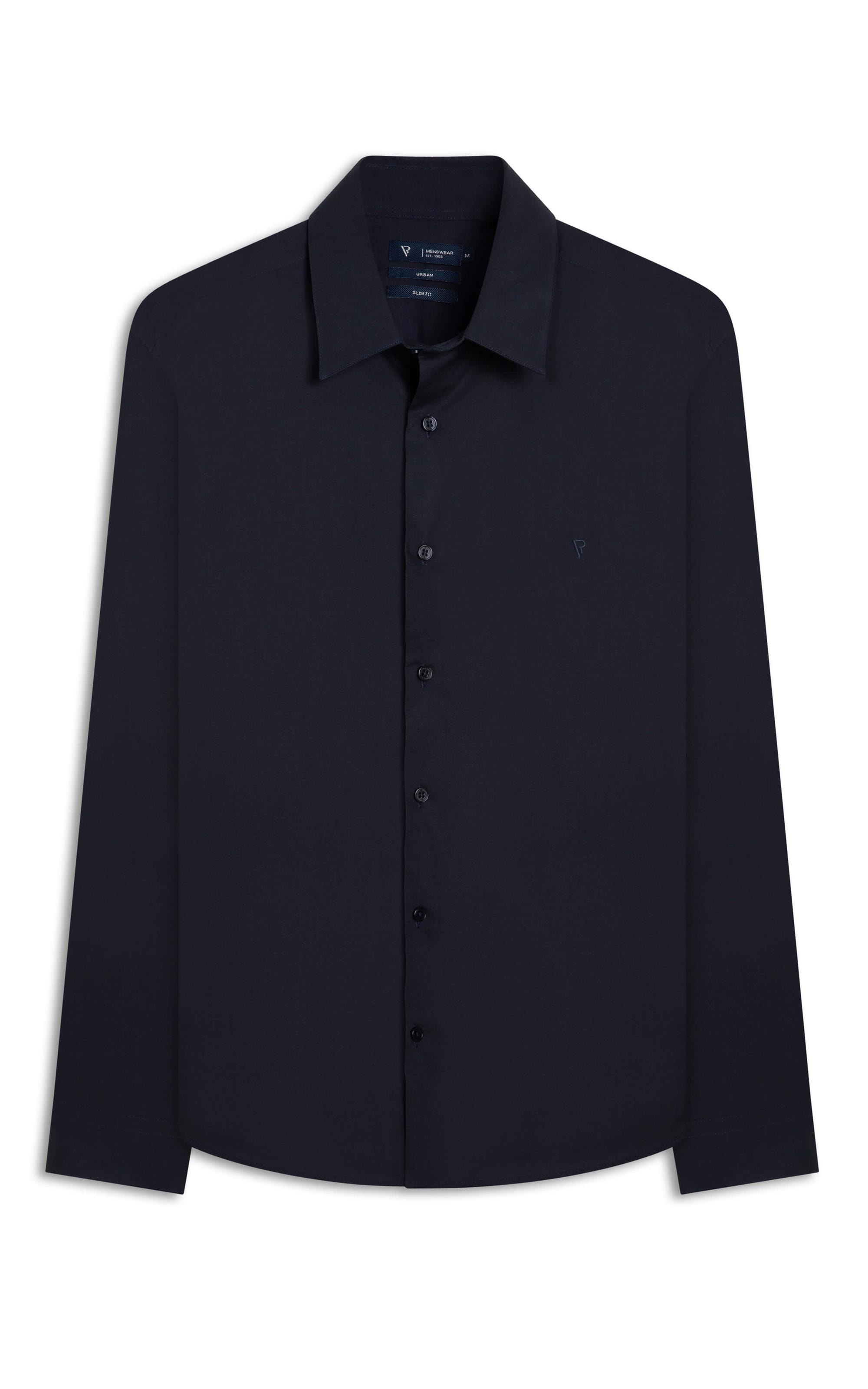 Camisa Stretch Slim Irish Dark Navy