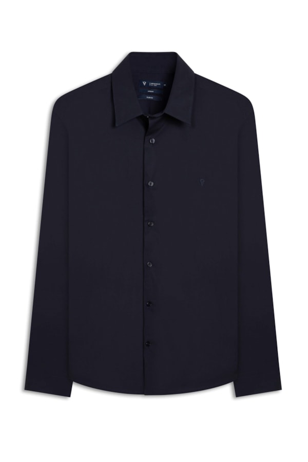 Camisa Stretch Slim Irish Dark Navy