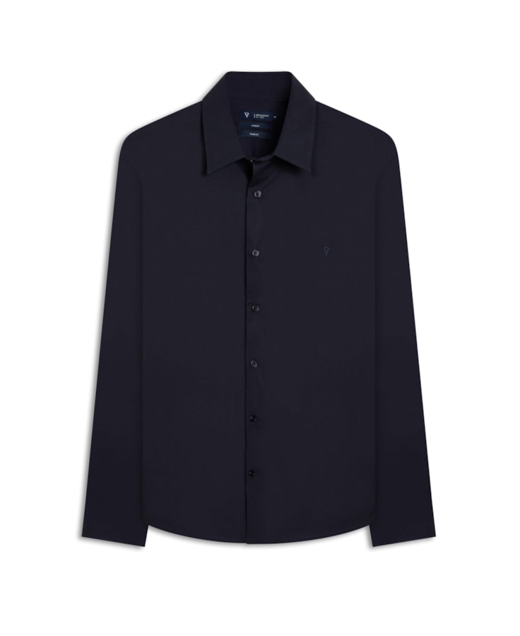 Camisa Stretch Slim Irish Dark Navy