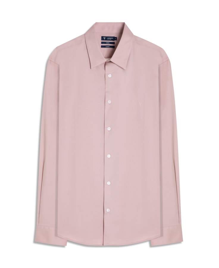 Camisa Stretch Slim Irish Rosa Velho