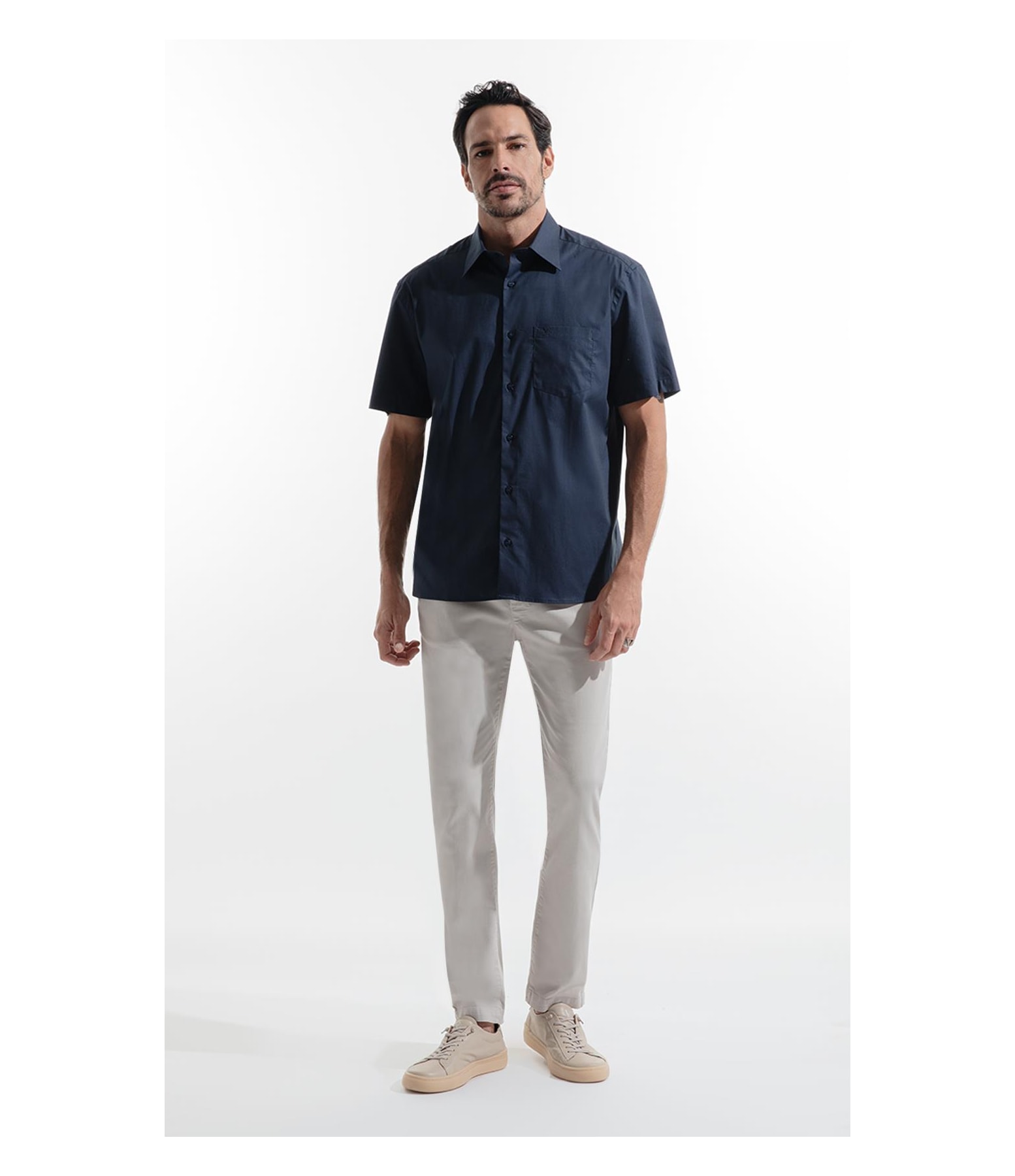 Camisa Stretch Surf Dark Navy