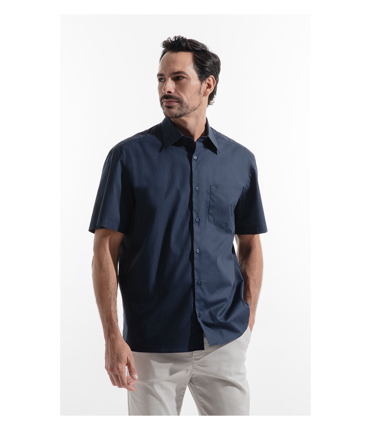 Camisa Stretch Surf Dark Navy