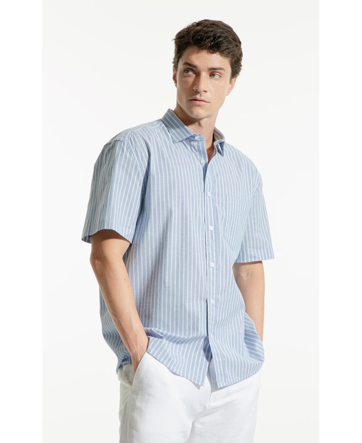 Camisa Surf Irish Azul Jeans