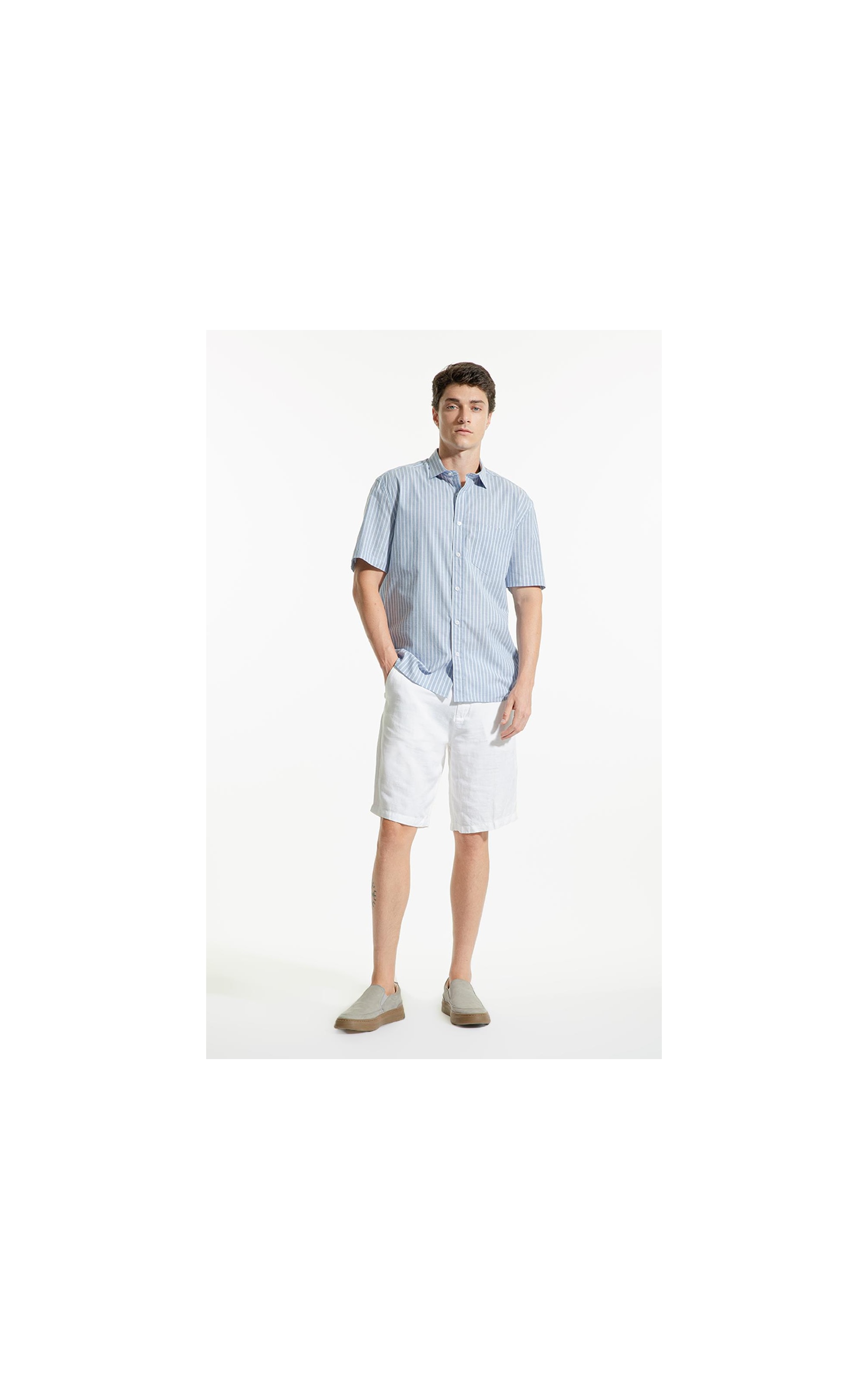 Camisa Surf Irish Azul Jeans