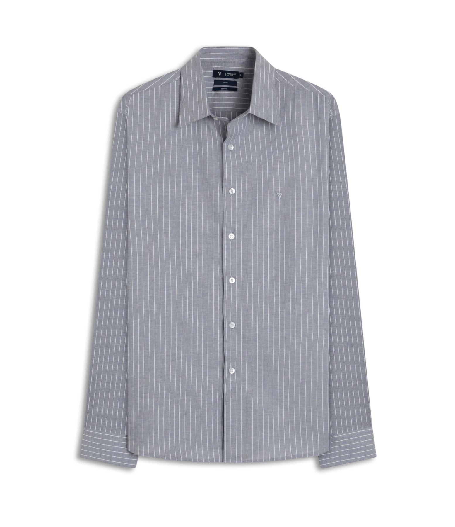 Camisa Taranto Slim Azul Seco