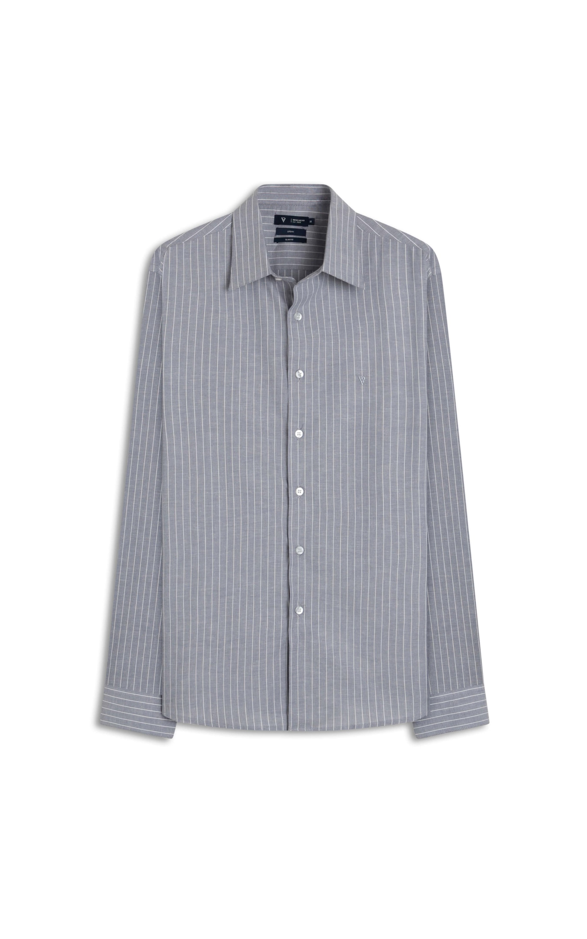 Camisa Taranto Slim Azul Seco