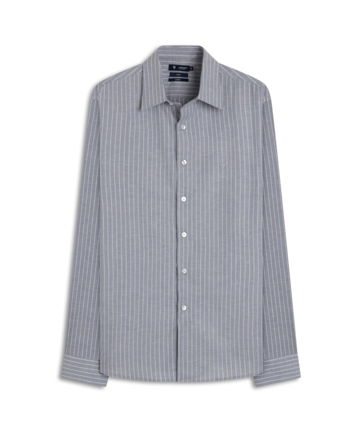 Camisa Taranto Slim Azul Seco