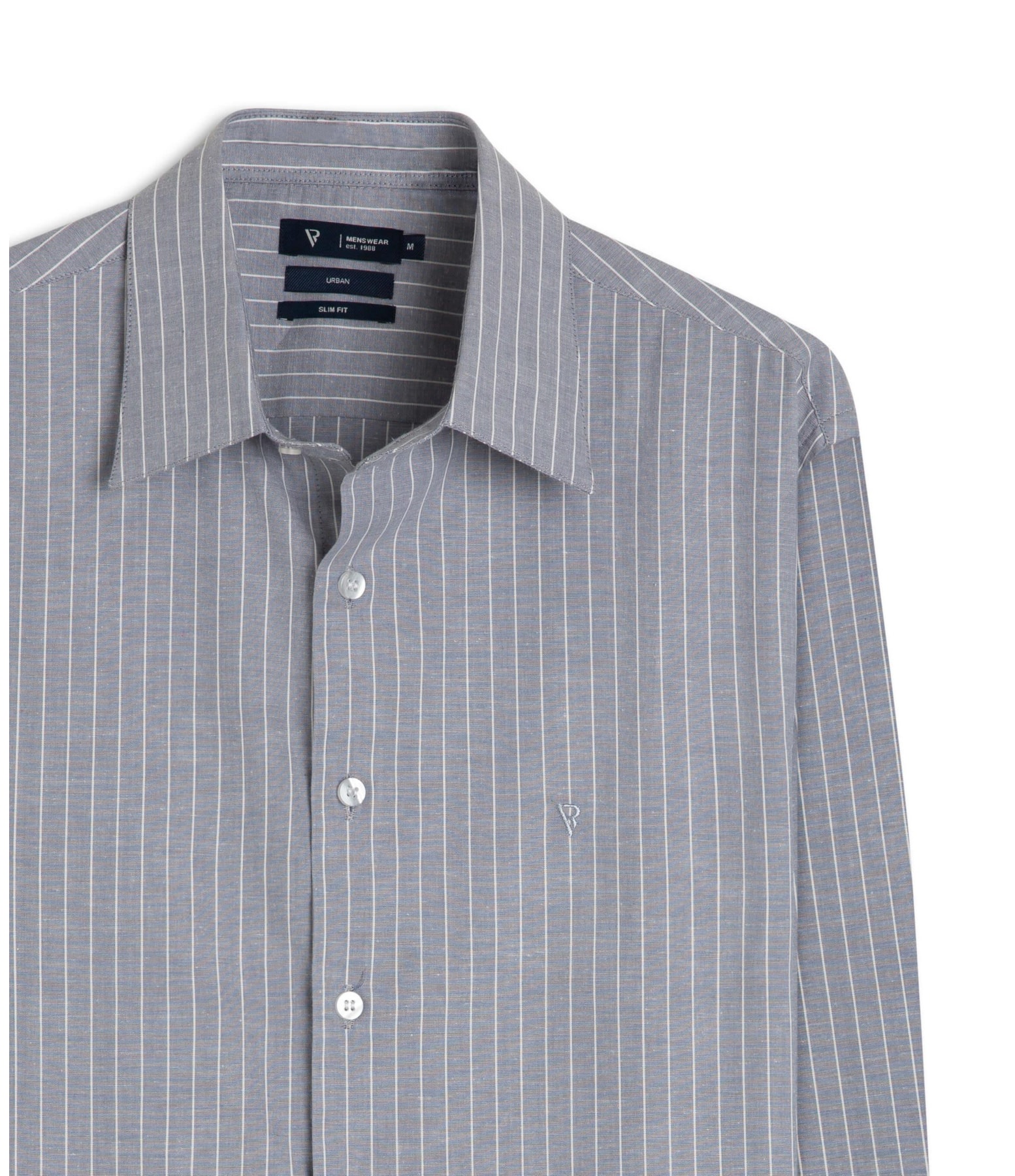 Camisa Taranto Slim Azul Seco
