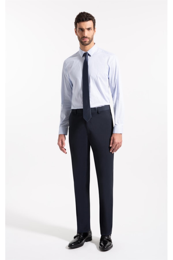 Camisa Tch Bld Crytal Slim Shan Azul Pervante