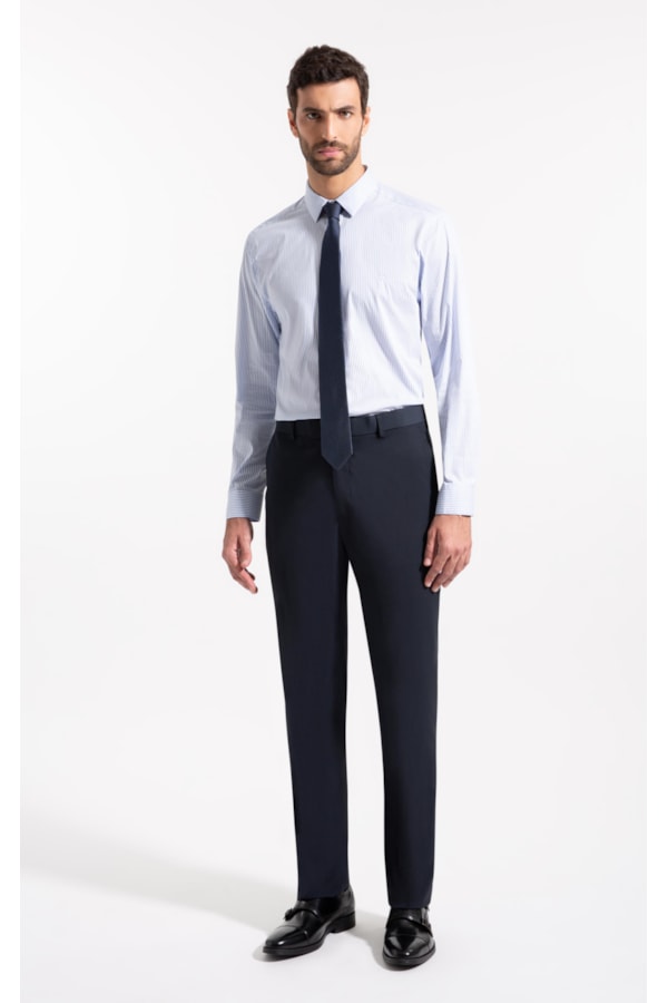 Camisa Tch Bld Crytal Slim Shan Azul Pervante