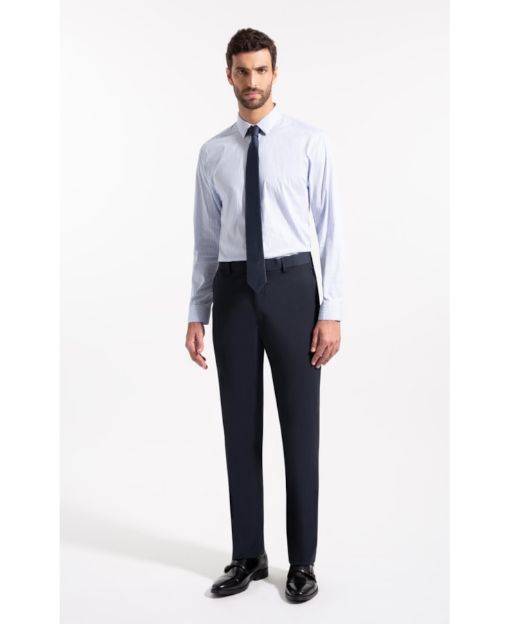 Camisa Tch Bld Crytal Slim Shan Azul Pervante