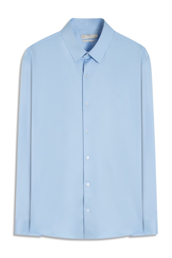 Camisa Tech Bamboo Classic St Fusioned Ml Azul Claro